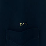 [3] VISVIM 2020SS FREE EDGE SHIRT (INDIGO-DYED STENCIL PRINT OPEN COLLAR RAYON SHIRT) INDIGO