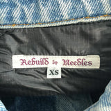 [XS] REBUILD BY NEEDLES JEAN JACKET COVERED JACKET INDIGO BLACK
