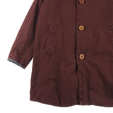 [S] VISVIM MIES COAT BURGUNDY BROWN