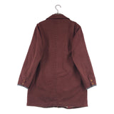 [S] VISVIM MIES COAT BURGUNDY BROWN