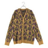 [M] NEEDLES MOHAIR CARDIGAN FLOWER BROWN