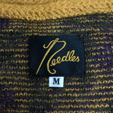 [M] NEEDLES MOHAIR CARDIGAN FLOWER BROWN
