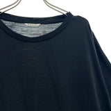 [5] AURALEE SUPER SOFT WOOL JERSEY TEE BLACK