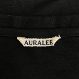 [5] AURALEE SUPER SOFT WOOL JERSEY TEE BLACK