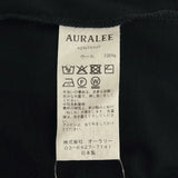 [5] AURALEE SUPER SOFT WOOL JERSEY TEE BLACK