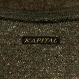 [M]  KAPITAL SHAWL COLLAR CARDIGAN KNIT SWEATER BROWN
