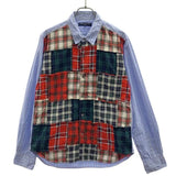 [M] COMME DES GARCONS HOMME TARTAN CHECK PATCHWORK SHIRT