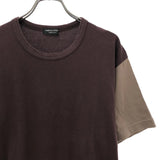 COMME DES GARCONS HOMME PLUS 2002SS MULTI-PANEL T-SHIRT BROWN