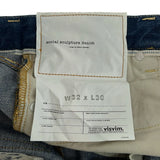 [W32 L30] VISVIM SOCIAL SCULPTURE DENIM 04D5 DAMAGE-PROCESSED JEANS INDIGO
