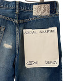[W32 L30] VISVIM SOCIAL SCULPTURE DENIM 04D5 DAMAGE-PROCESSED JEANS INDIGO