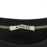 [5] AURALEE HIGH DENSITY ORGANIC COTTON JERSEY BIG TEE BLACK