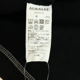 [5] AURALEE HIGH DENSITY ORGANIC COTTON JERSEY BIG TEE BLACK