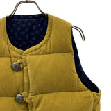[1] VISVIM KORA REVERSIBLE DOWN VEST MUSTARD