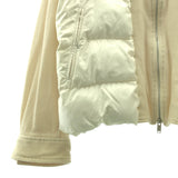 [3] UNDER COVER WOOL PANELED PADDED ZIP BLOUSON WHITE