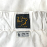 [S] ORSLOW COTTON BACK WAIST ELASTIC PANTS WHITE