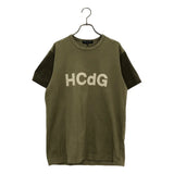 [S] COMME DES GARCONS HOMME 2017SS PRODUCT-DYED LOGO PRINT T-SHIRT KHAKI