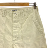 [3] AURALEE WASHED BAGGY SATIN BLEACHED BAKER PANTS