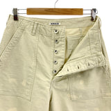 [3] AURALEE WASHED BAGGY SATIN BLEACHED BAKER PANTS