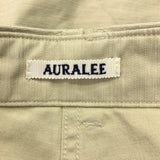[3] AURALEE WASHED BAGGY SATIN BLEACHED BAKER PANTS