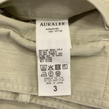 [3] AURALEE WASHED BAGGY SATIN BLEACHED BAKER PANTS