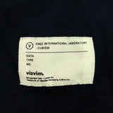 [1] VISVIM INDIGO WELLER S/S GIZA POLO SHIRT INDIGO
