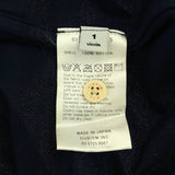 [1] VISVIM INDIGO WELLER S/S GIZA POLO SHIRT INDIGO