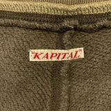[S] KAPITAL MIXED MATERIAL RECONSTRUCTED SWEATPANTS OLIVE