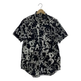 [L] BLACK COMME DES GARCONS ALL-OVER LOGO SHIRT 2016SS