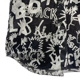[L] BLACK COMME DES GARCONS ALL-OVER LOGO SHIRT 2016SS