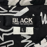 [L] BLACK COMME DES GARCONS ALL-OVER LOGO SHIRT 2016SS