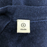 [S] VISVIM WOOL KNIT SWEATER NAVY