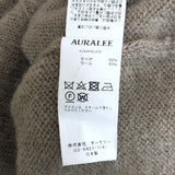 [4] AURALEE BRUSHED SUPER KID MOHAIR KNIT POLO GRAY BEIGE