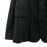[2] VISVIM AIRMAN BLAZER COTTON LINEN DENIM JACKET BLACK