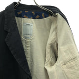 [2] VISVIM AIRMAN BLAZER COTTON LINEN DENIM JACKET BLACK