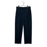[3] AURALEE LIGHT WOOL MAX GABARDINE TWO-TUCK SLACKS BLACK