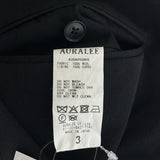 [3] AURALEE LIGHT WOOL MAX GABARDINE TWO-TUCK SLACKS BLACK