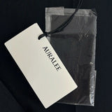 [3] AURALEE LIGHT WOOL MAX GABARDINE TWO-TUCK SLACKS BLACK