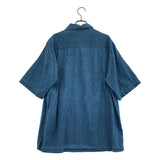 [3] AURALEE SELVEDGE SUPER LIGHT DENIM HALF SLEEVED SHIRT