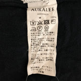 [5] AURALEE 2024SS WRINKLED DRY COTTON KNIT P/O CREWNECK BLACK