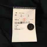 [S] COMME DES GARCONS HOMME 2023SS COTTON DENSE JERSEY x COTTON NYLON TUSSAH ZIP-UP SWEAT CARDIGAN NAVY