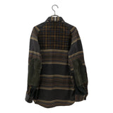 [S] EYE JUNYA WATANABE COMME DES GARCONS MAN 2018AW x PENDLETON WOOL NYLON PANELED PADDED SHIRT JACKET KHAKI
