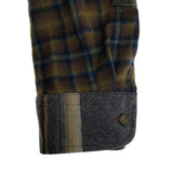 [S] EYE JUNYA WATANABE COMME DES GARCONS MAN 2018AW x PENDLETON WOOL NYLON PANELED PADDED SHIRT JACKET KHAKI