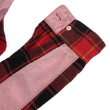 [M] COMME DES GARCONS HOMME FLANNEL CHECK SLEEVE PANEL SHIRT