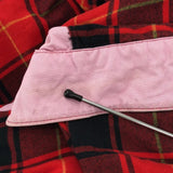 [M] COMME DES GARCONS HOMME FLANNEL CHECK SLEEVE PANEL SHIRT