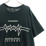 [L] UNDER COVER COTTON LOGO PRINT T-SHIRT BLACK