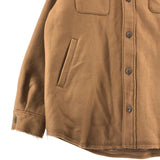 [2] UNDER COVER 2022AW QUILTED LINING WOOL BLEND HOODED SHIRT JACKET BEIGE