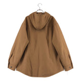 [2] UNDER COVER 2022AW QUILTED LINING WOOL BLEND HOODED SHIRT JACKET BEIGE
