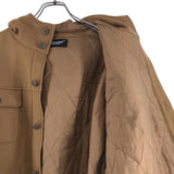 [2] UNDER COVER 2022AW QUILTED LINING WOOL BLEND HOODED SHIRT JACKET BEIGE