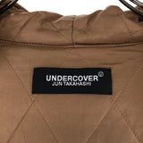 [2] UNDER COVER 2022AW QUILTED LINING WOOL BLEND HOODED SHIRT JACKET BEIGE