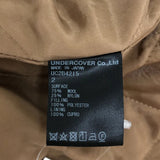 [2] UNDER COVER 2022AW QUILTED LINING WOOL BLEND HOODED SHIRT JACKET BEIGE